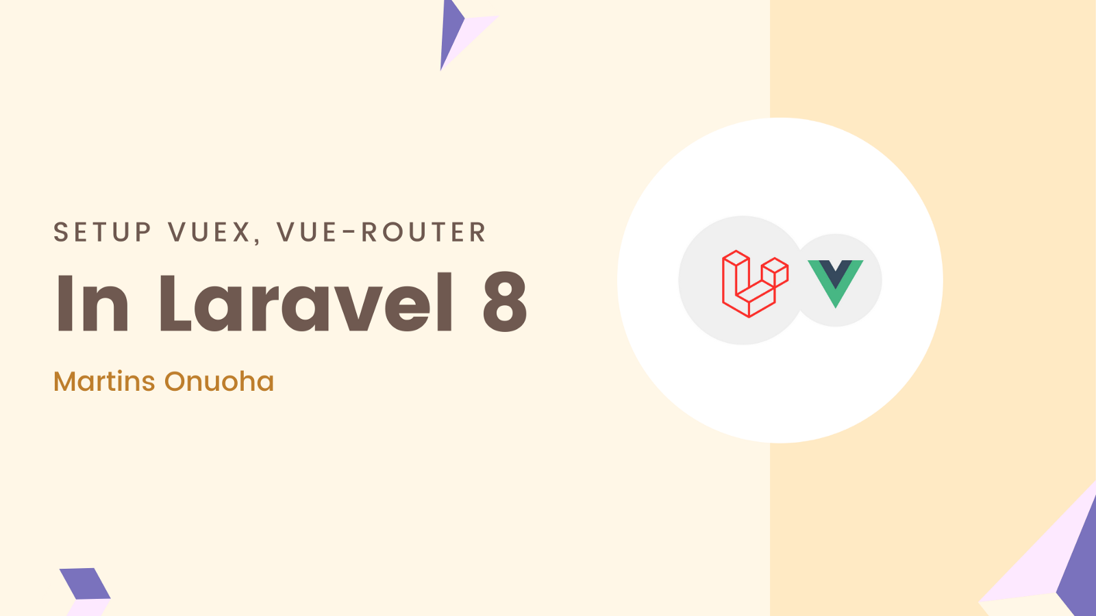 Set up Vue, Vuex, Vue-Router & Sass in Laravel 8