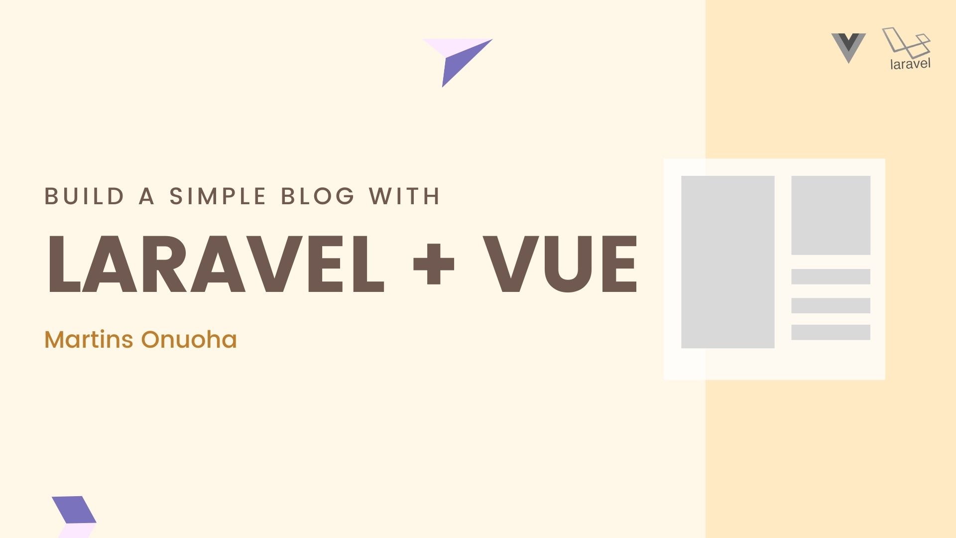Build a Simple Blog + Multiple Image Upload with Laravel & Vue