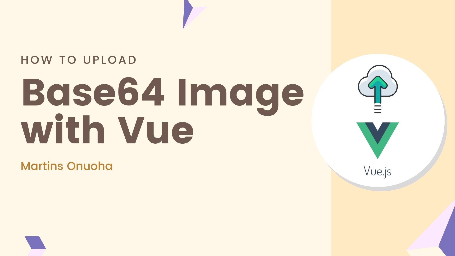 How to Upload Base64 Images in Vue & NodeJS